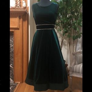 Green Suede Rare Editions dress